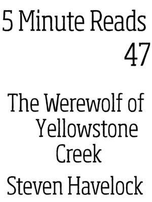 cover image of Werewolf of Yellow Stone Creek